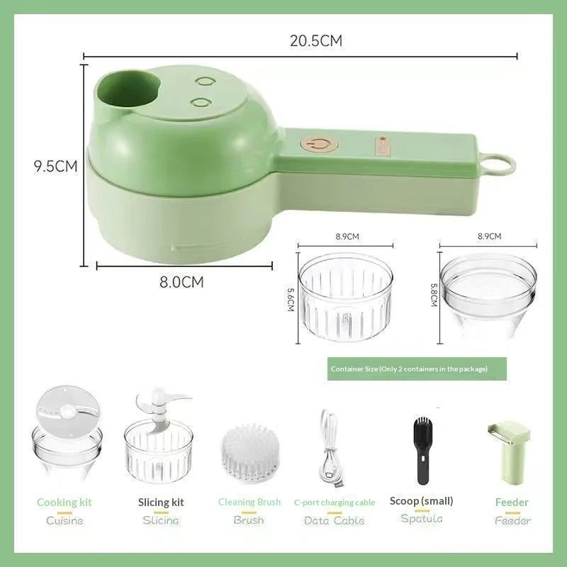 Wireless Electric Food Chopper Set