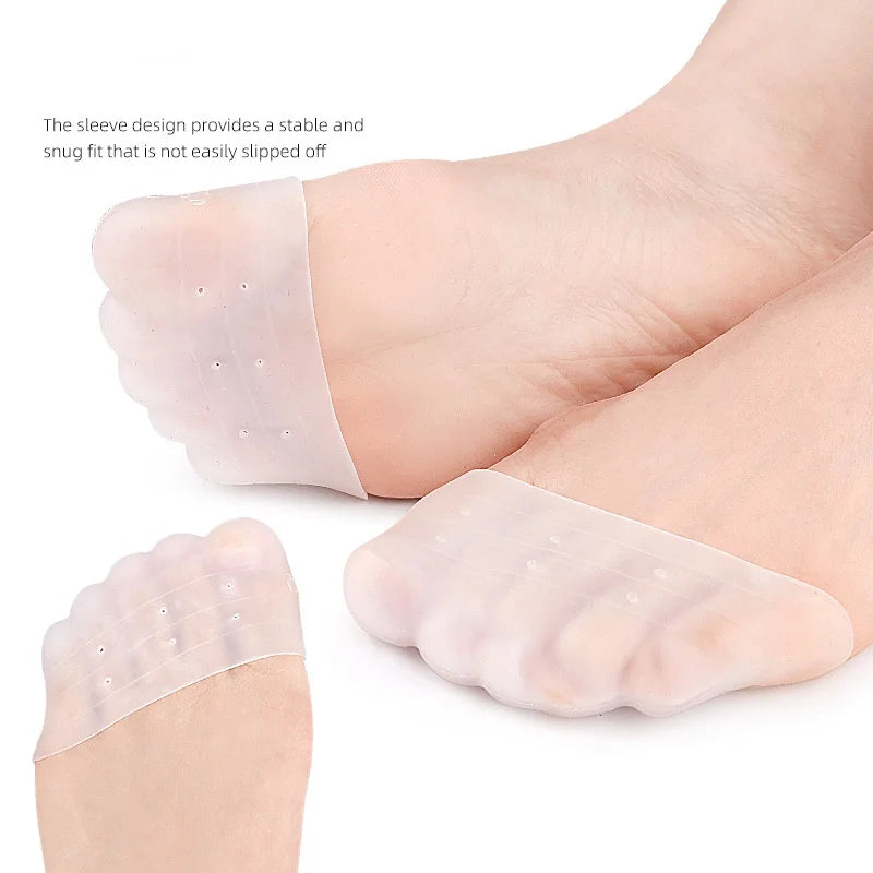 Toe toe guards, ballet shoes, toe sports anti-friction toe pads, soft high-elasticity toe forefoot half size pads