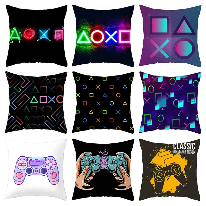 45x45cm TV Game Fan Style Square Pillowcase Home Decor Cushion Cover Anime New Design Printed