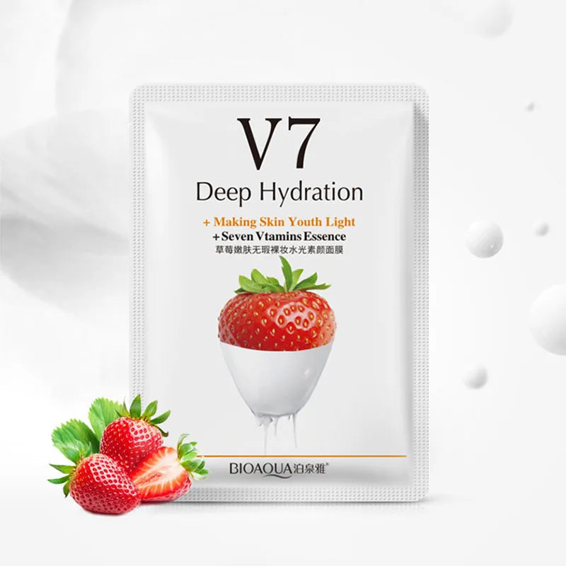 20Pcs Face Mask Sets Fresh Fruit Face Care Sheet Masks Hydrating Anti-aging Oil Control Acne Treatment Facial Mask Skin Care Set