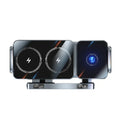 Dual Coil Foldable Car Wireless Charger Universal 90° Rotation Phone Mount Fast Clamping Rotation Fold Phone Car Charging Mount