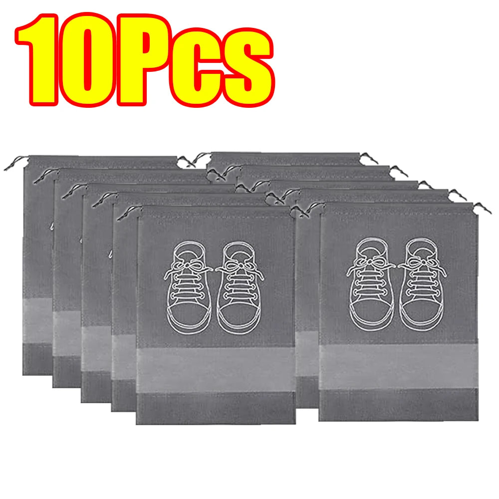 1-50Pcs Shoes Storage Organizer Bags Non Woven Travel Portable