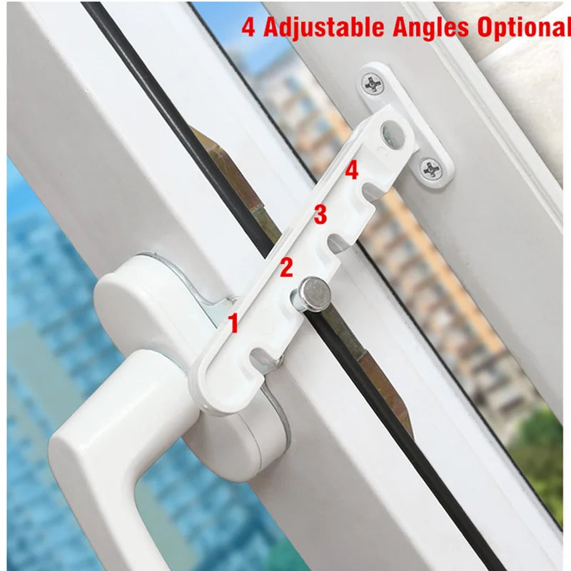 4 Gears Plastic Steel Window Limiter Latches Window Stopper