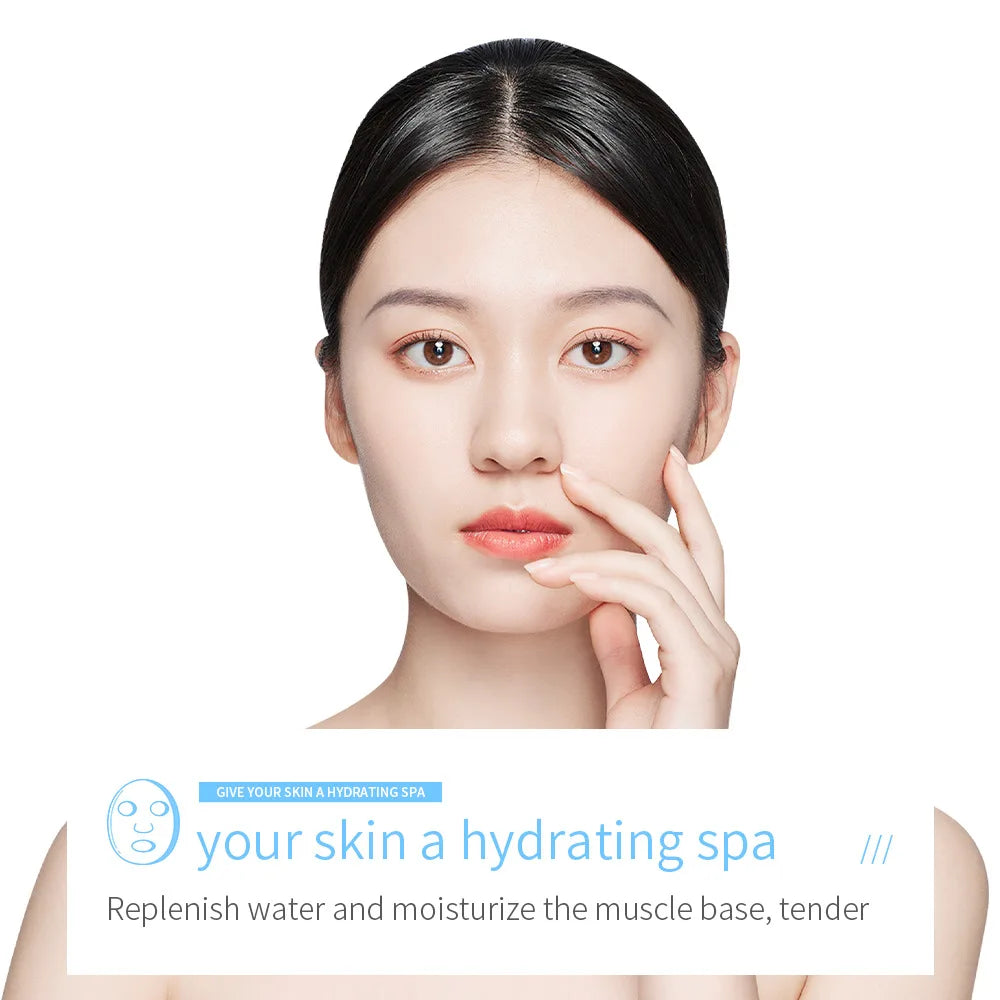 10pcs BIOAQUA Centella Collagen Face Mask Moisturizing Refreshing Sheet Masks Hyaluronic Acid Facial Mask Skin Care Products