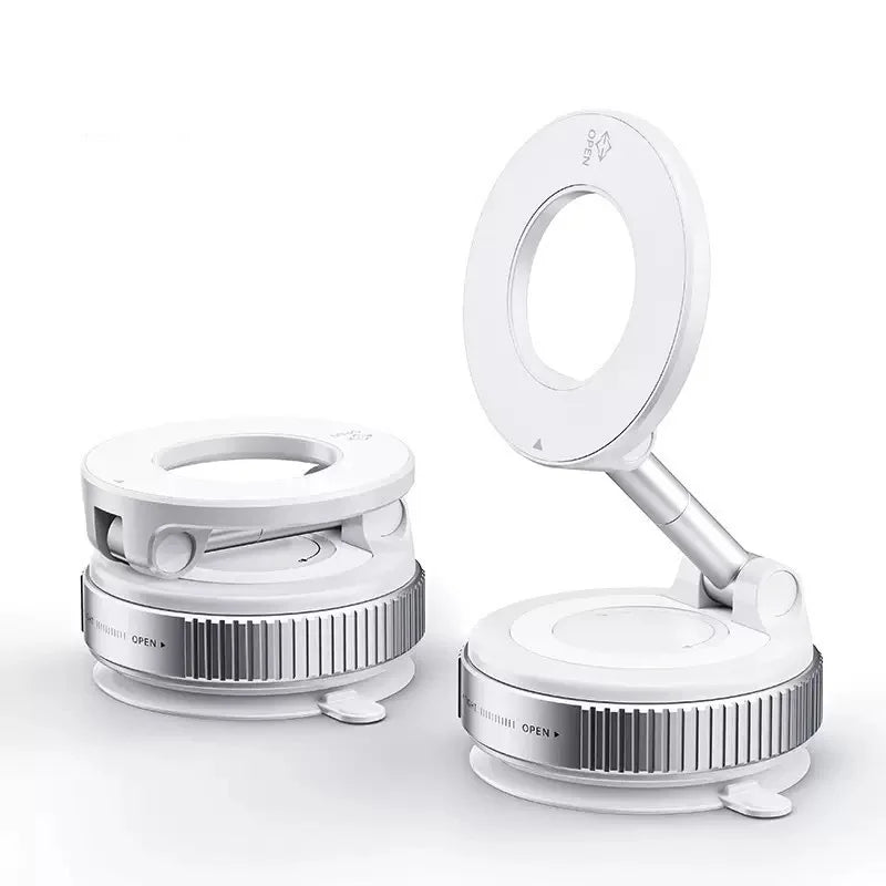 Vacuum Suction Magnetic Car Phone Holder 360° Rotatable Foldable