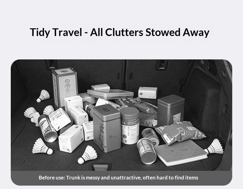 Car Trunk Storage Box Multifunctional Toolbox Trunk Organizer For