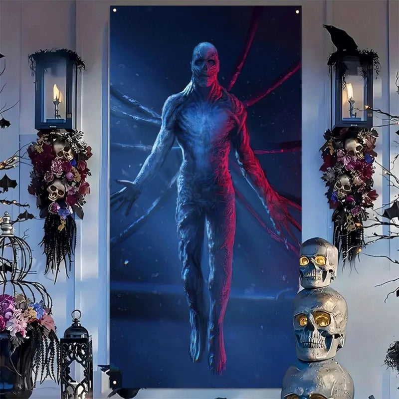 2D Halloween Christmas Banner Sign