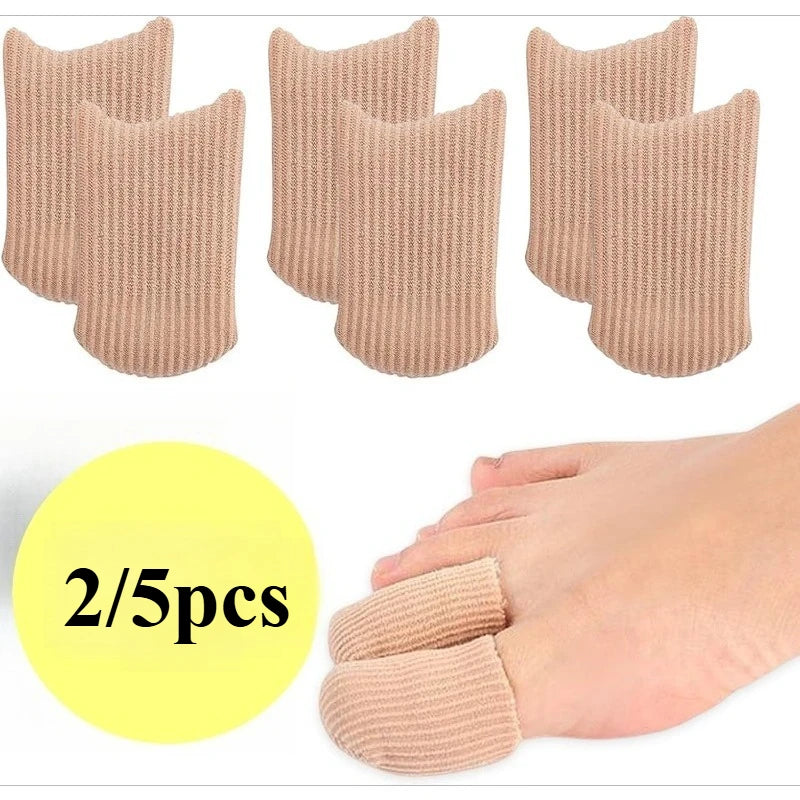 2/5pcs Gel Toe Guard for Big Toes Soft Fabric Breathable Toe Protectors Anti-friction Big Toe Guard for Men and Women