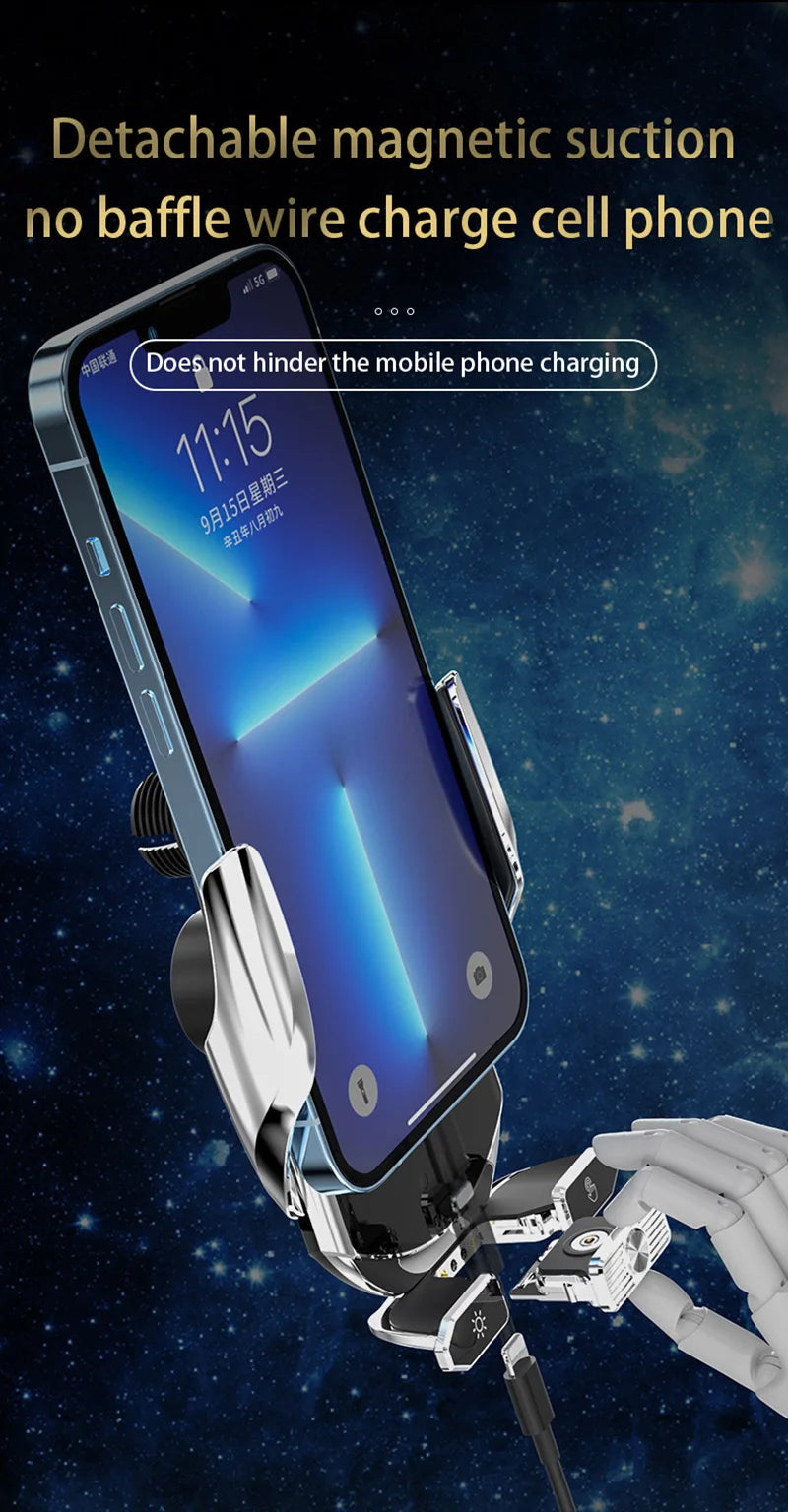 Car wireless charger Magnetic Cell Phone Holder Mobile Phone Stand in Car GPS Support 360° Rotatable Mount For iPhone Xiaomi