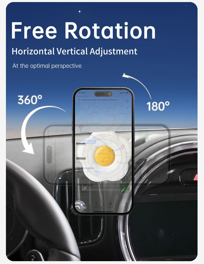 Car Phone Holder Wireless Charger For Mini Cooper F56 F55 F54 F60 F57 2014-2023 Central Control Mobile Phone Bracket Accessories