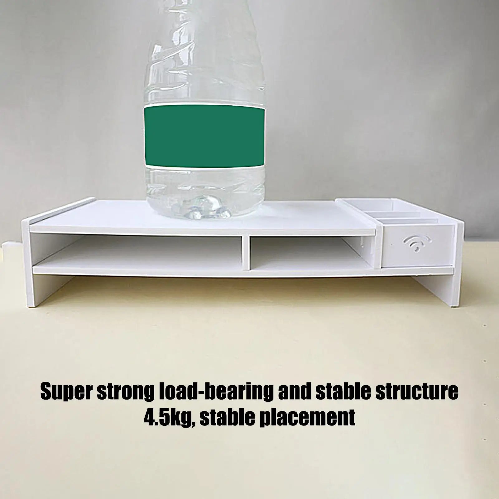 3-Tier Desk Organizer Shelf Desk Riser Height Adjustable Computer Stand Desk Shelf Riser Computer Shelf Storage Rack Stand Riser