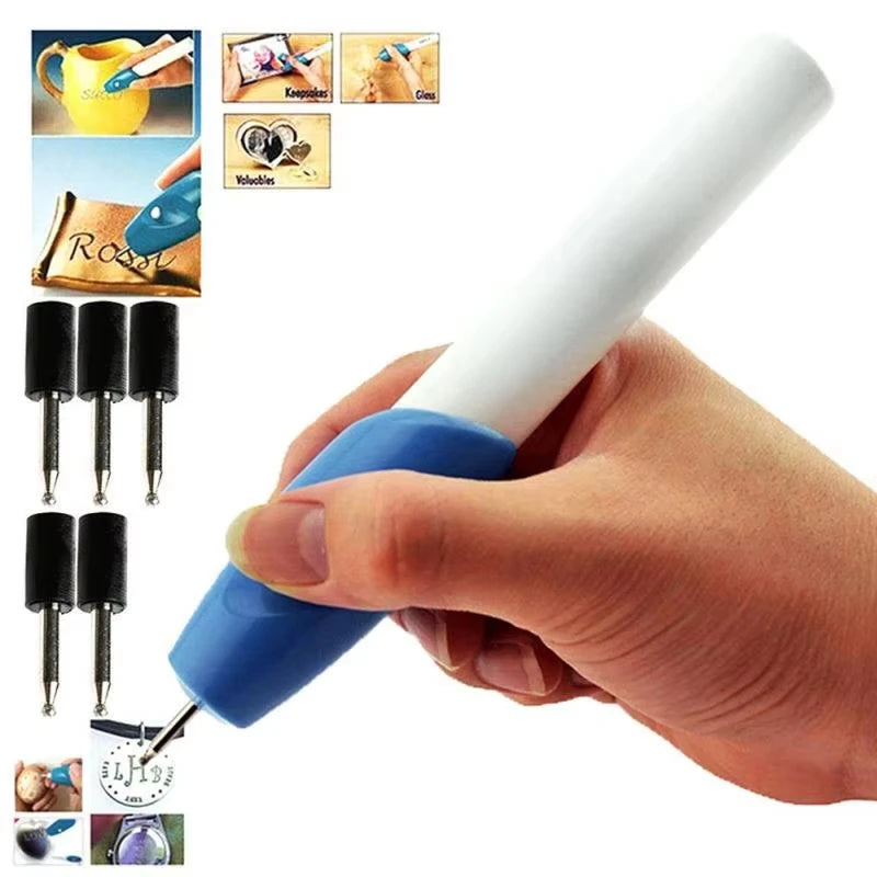 Mini Handheld Carving Pen DIY Plastic Wood Glass Stone Carving Tool Mini Electric Carving Machine Portable Electric Tools