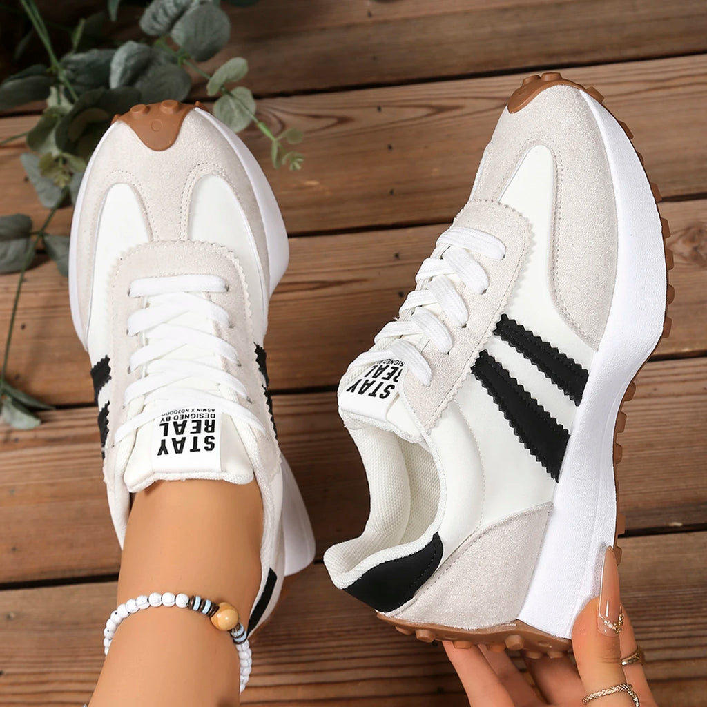 Women's Shoes Spring Thick Bottom Sneakers Summer Patchwork