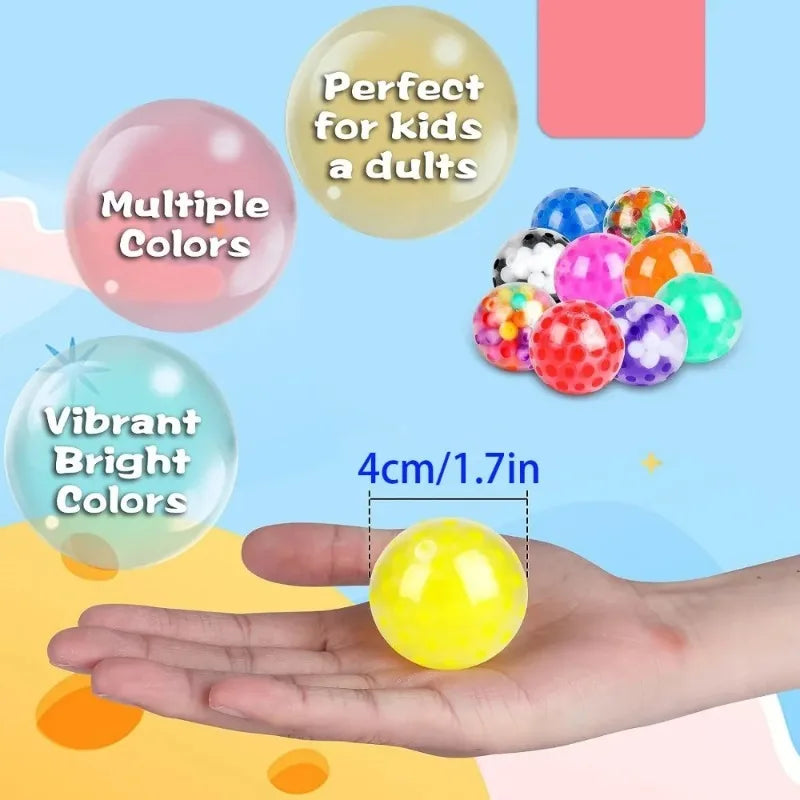 3.5cm children's grape balls vent decompression pinch Crystal beads decompression toys children's gift toys.