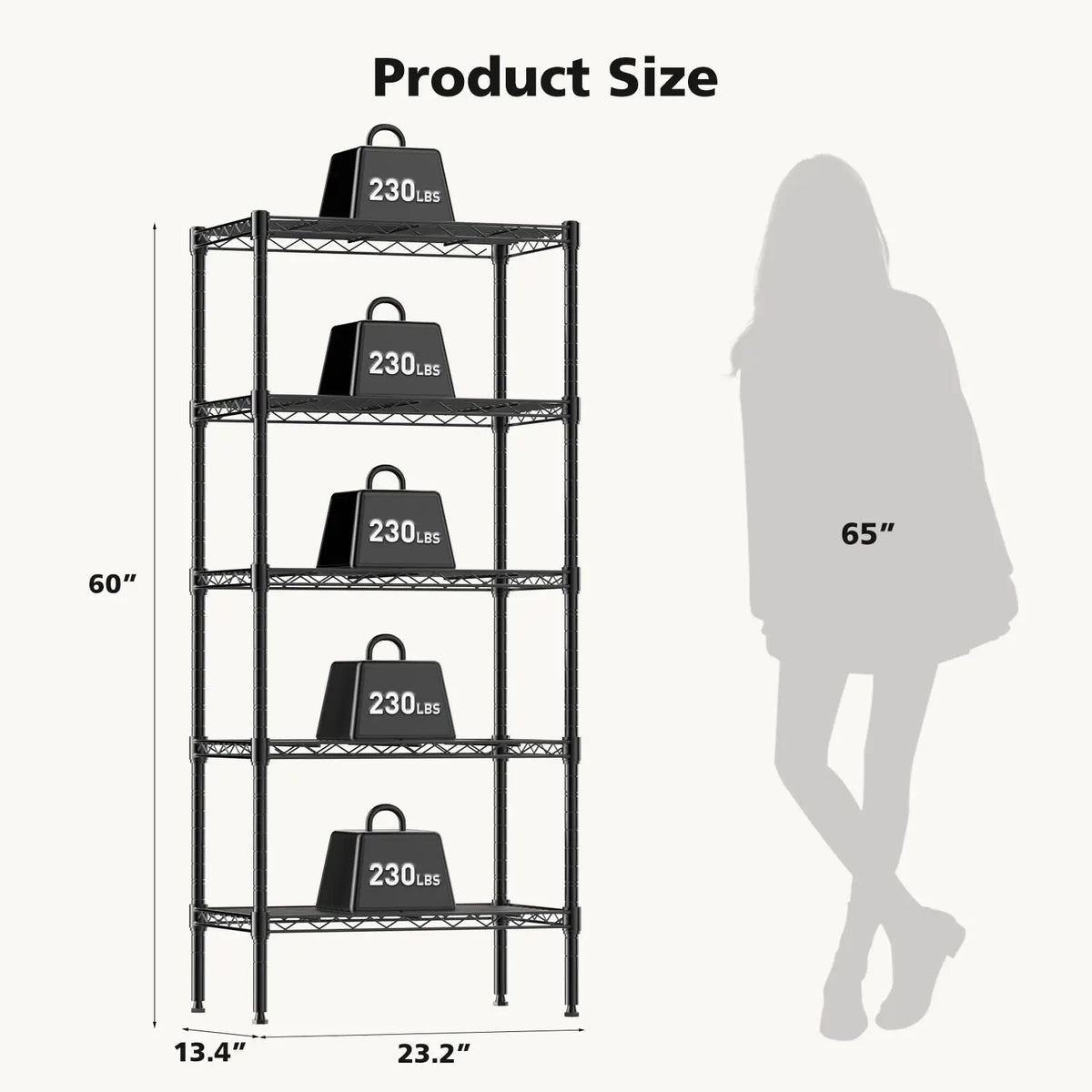 Adjustable Metal Wire Storage Shelves
