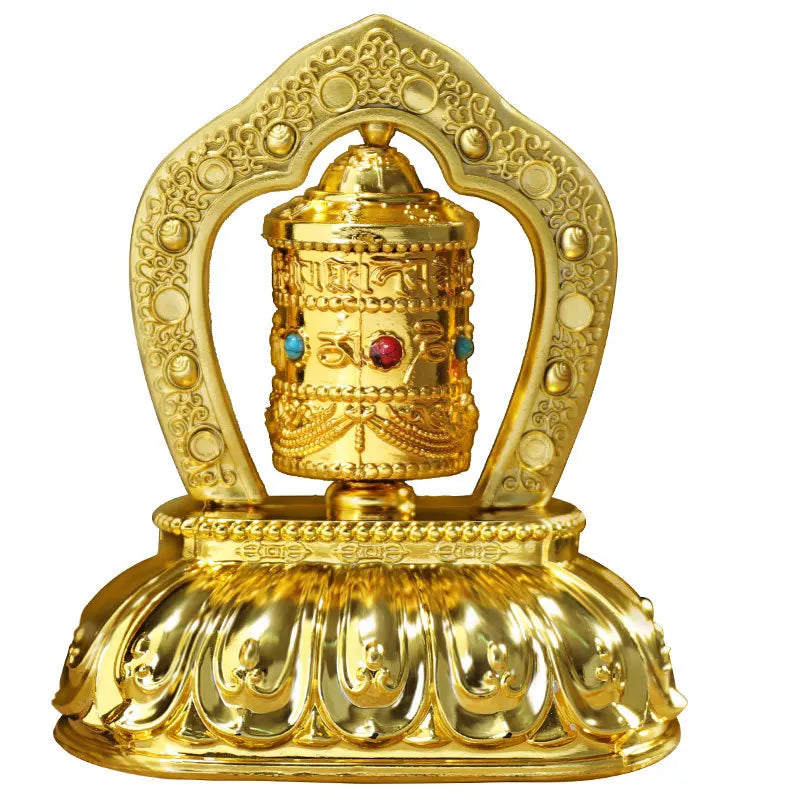 Solar Tibet Prayer Wheel Tibetan Decorations Car Accessories Interior Parts Buddhist Prayer Scriptures Car Decorative Ornamen