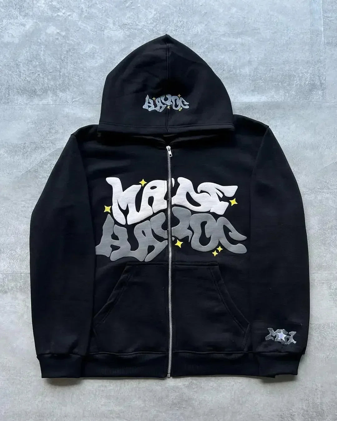Hooded Sweatshirt Creative Print Pattern Designs Men Harajuku Style Casual Hip Hop Element Hoodie Fall and Winter Long Sleeve