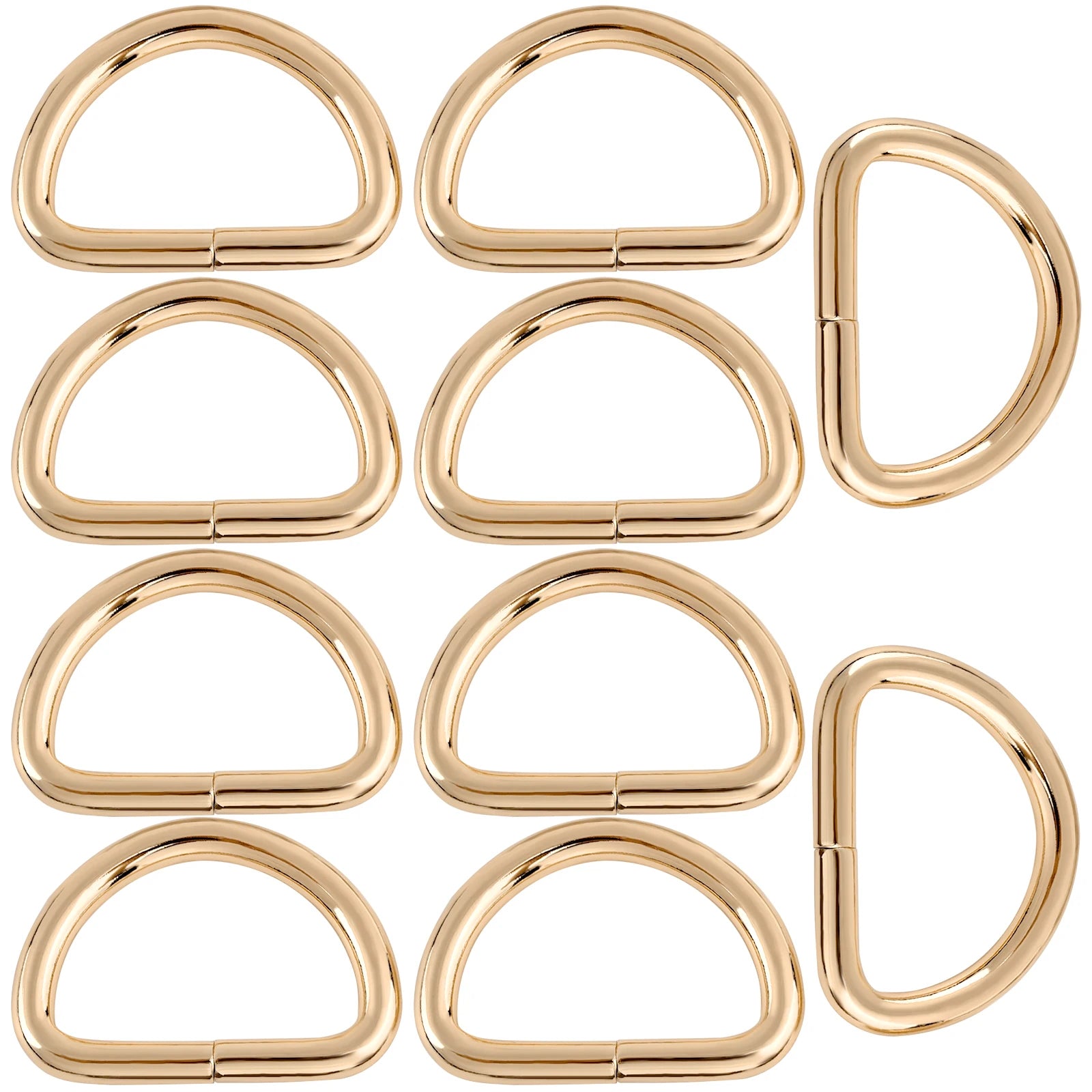 10pcs D-Shaped Buckle D Ring Connection Alloy Metal Silver Gold For Shoes Bags Backpack Buckles DIY Accessory 15/20/32mm