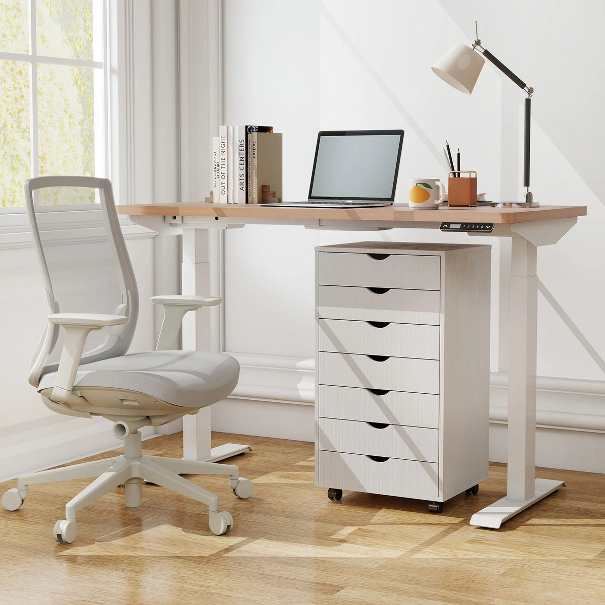 MCQ Wood 7 Drawer Cabinet For Living Room File