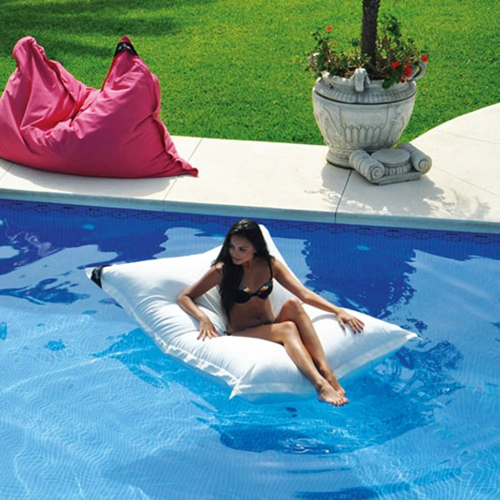 OTAUTAU Retangular Swimming Pool Floating Bean Bag Pouf Cover No Filler Waterproof Beach Pillow Sac Salon Sofa Bed Chaise Lounge