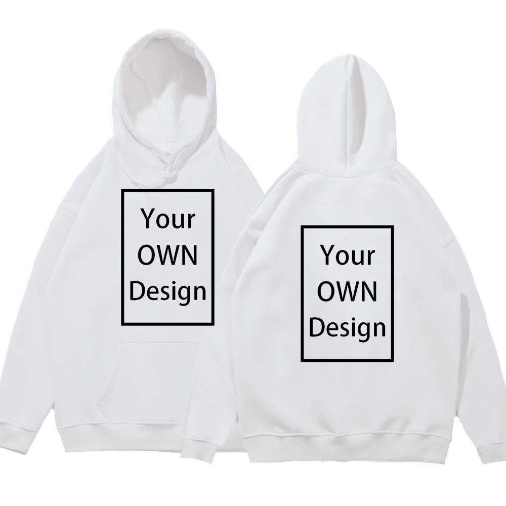 Your OWN Design Brand Logo/Picture Custom Men Women DIY Hoodies Sweatshirt Casual Hoody Clothing 14 Color Loose Fashion New 2023