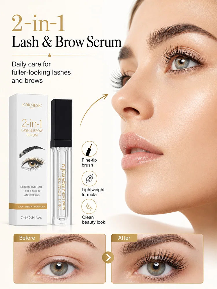 Fast Eyelash Eyebrows Growth Serum 7 Days Natural Eyelash Enhancer Longer Fuller Thicker Curling Lengthening Lash Makeup