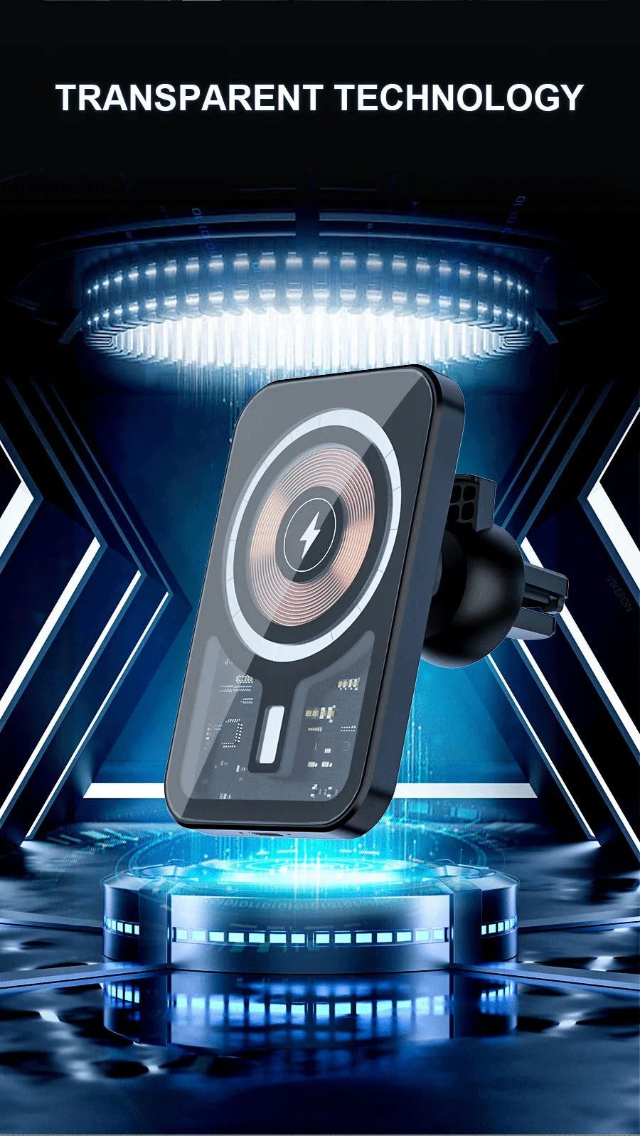 Magnetic Wireless Charger Car Air Vent Mount Phone Holder Stand Fast Charging Station For iPhone 13 14 15 16 17 Pro Max macsafe