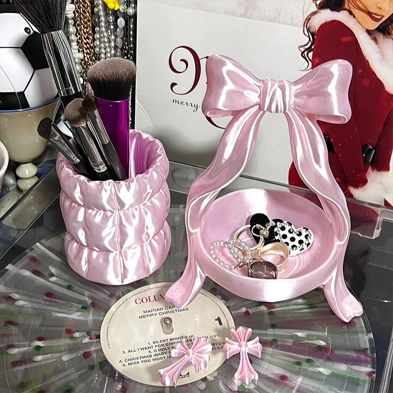 3D Printed Jewelry Tray Princess Dress Shape Makeup Brush