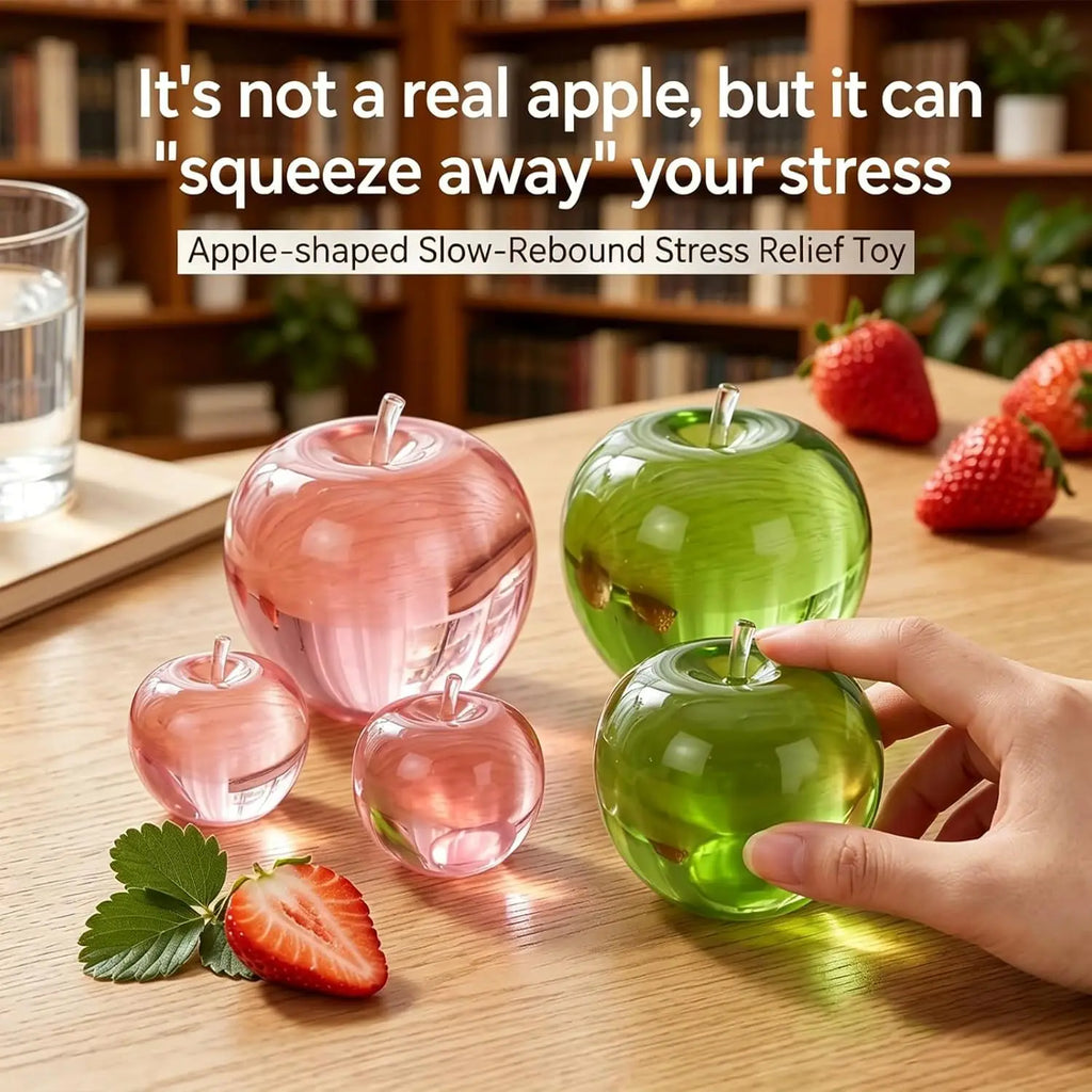 1/2Pcs Squishy Fruit Apple Fidget Toy Squeeze Stress Relief