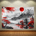 Oriental Serenity Tapestry - Perfect for Home Décor, Adding a Touch of Tranquil Beauty and Cultural Charm to Your Living Space