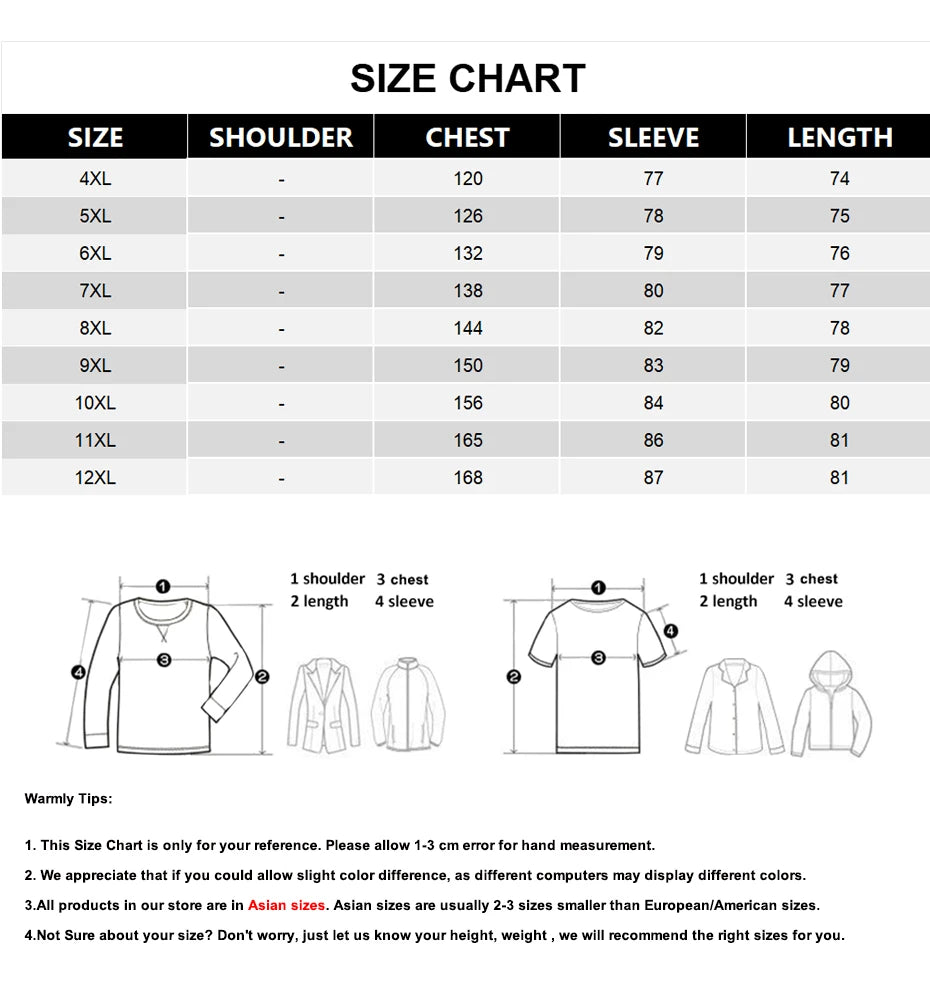 Harajuku Vintage Stand-up Collar Sweatshirts Men 12XL Plus Size Sweatshirt Spring Autumn Pullover Big Size 10XL