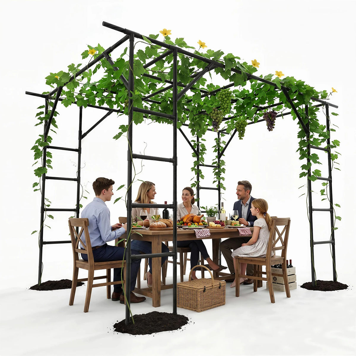 132in Garden Arch Trellis For Cucumber Grape Vine