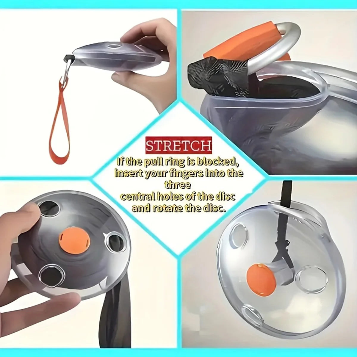 Portable Multi-functional Small Disc Folding Bag Eco Reusable Home Retractable Supermarket Shopping Storage Bag For Travels Shop