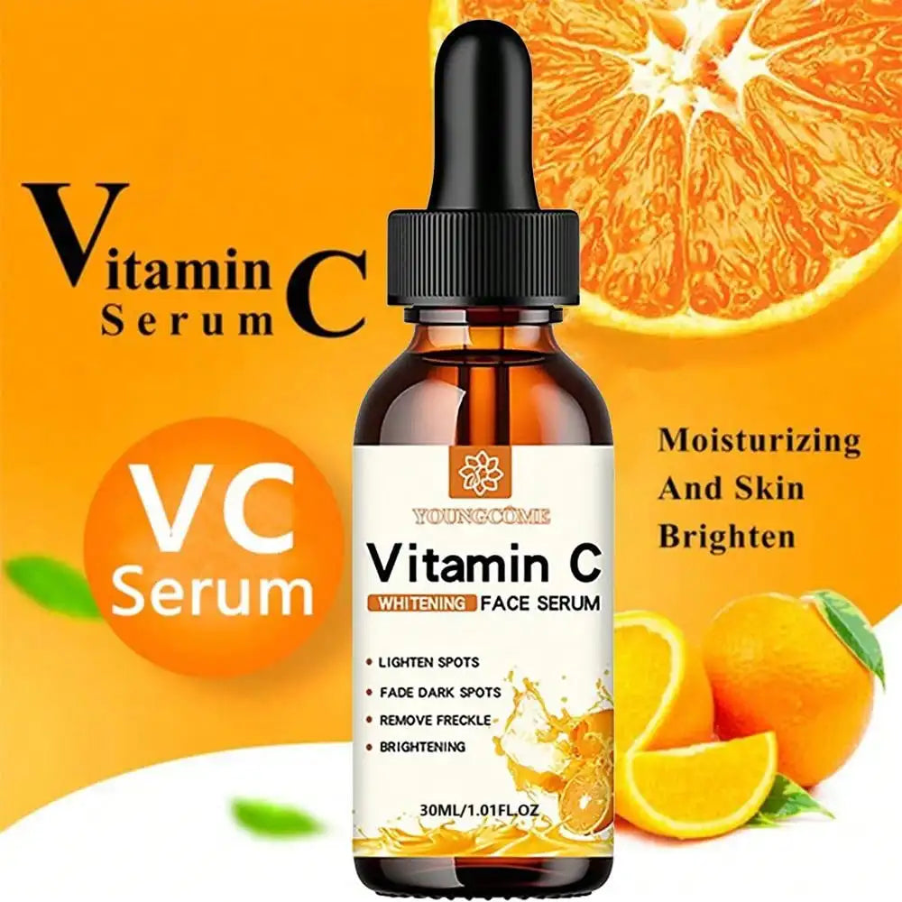 Vitamin C Facial Essence Contains Hyaluronic Acid Dark Spot Remover Moisturizing Repair Younger Essence Facial Skin Care 30ml