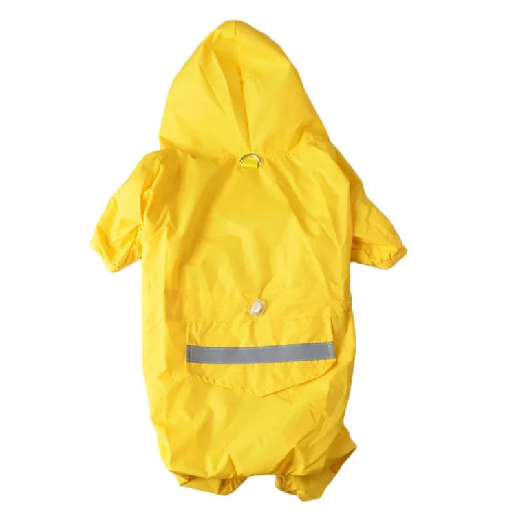 Pet Dog Raincoat Hooded Jumpsuit Waterproof Pet Dog Clothes Puppy Small Dog Rain Coat Jacket Raincoat For Dogs ção com capuz