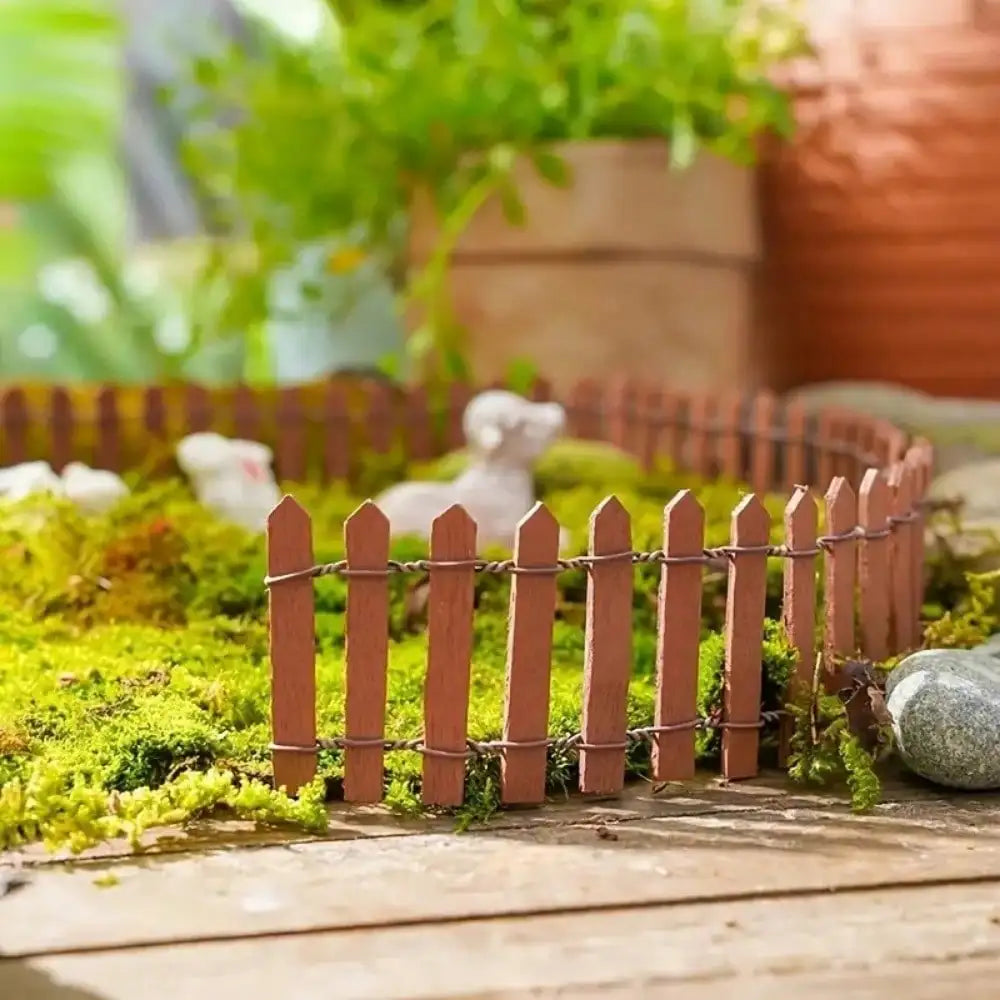 1PC Mini Wooden Fence Miniature Fence For Fairy Garden