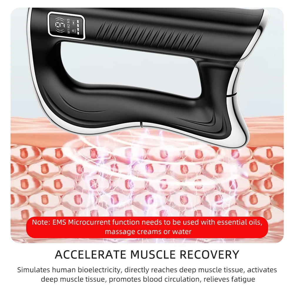 Electric Fascia Knife Massager High Frequency Vibration Muscle Scraper