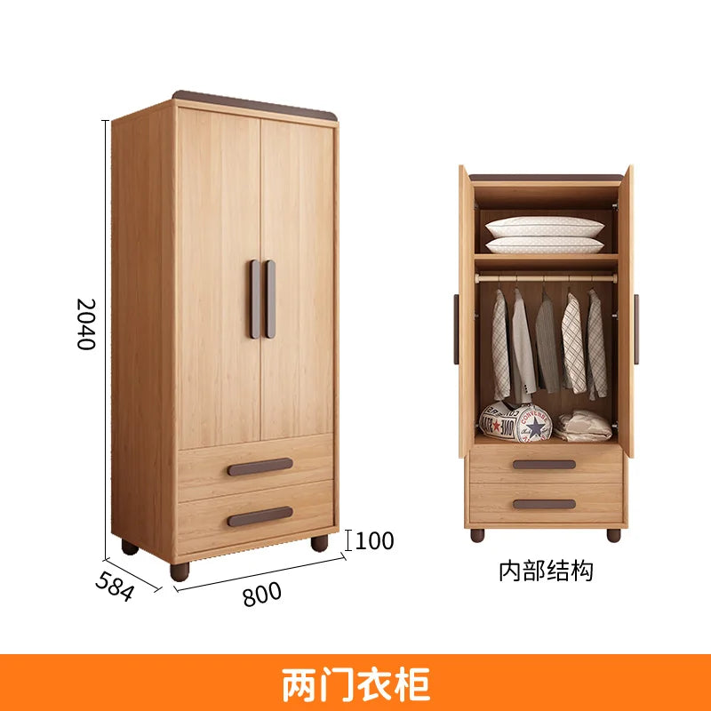 Storage Wooden Wardrobes Bedroom Hanger Shirts Clothing Wardrobes Layered Apartment Ropero Armable De Ropa House Accessories