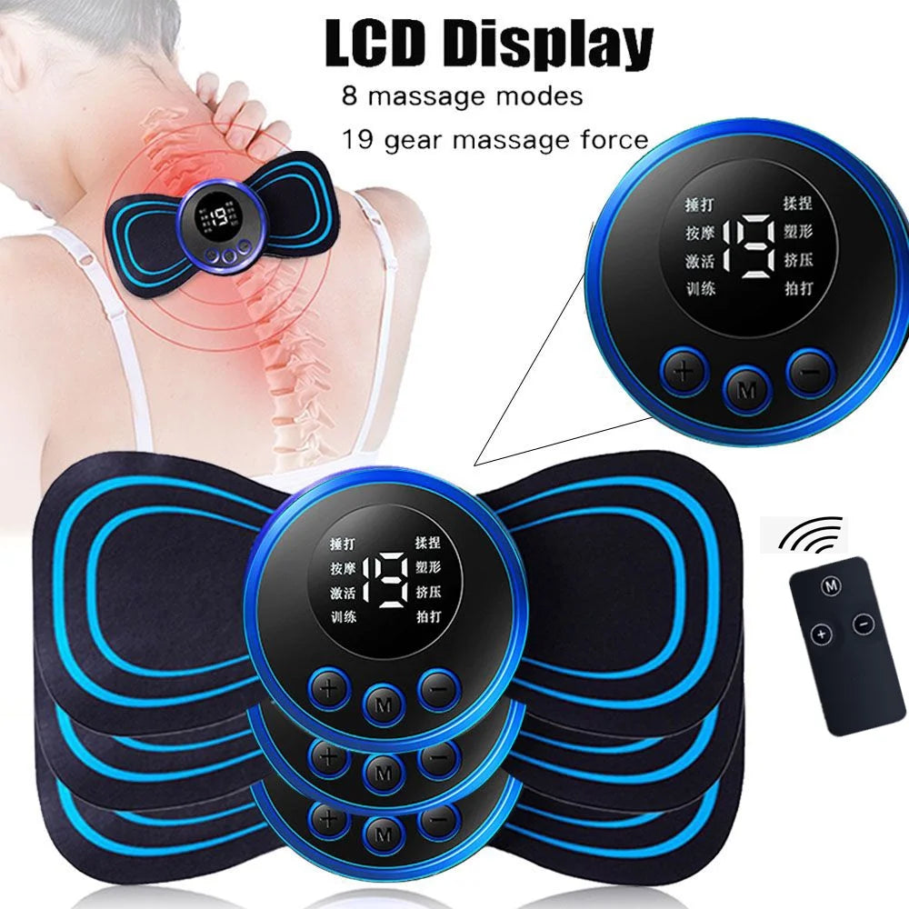 8 Modes 19 Gears Electric Pulse Neck Massager Cervical