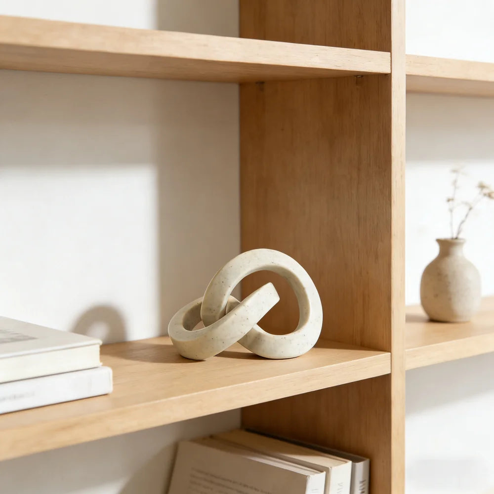 Nordic-Style Resin Artistic Knot Ornament Minimalist Home Decor Sculpture for Bedrooms, Living Rooms, Office Abstract Art Decor