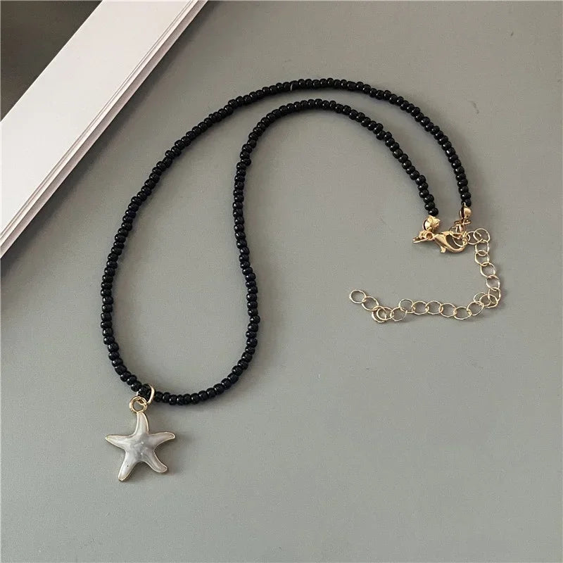 Spring Summer Women's Fashion Necklace Cute Romantic Starfish