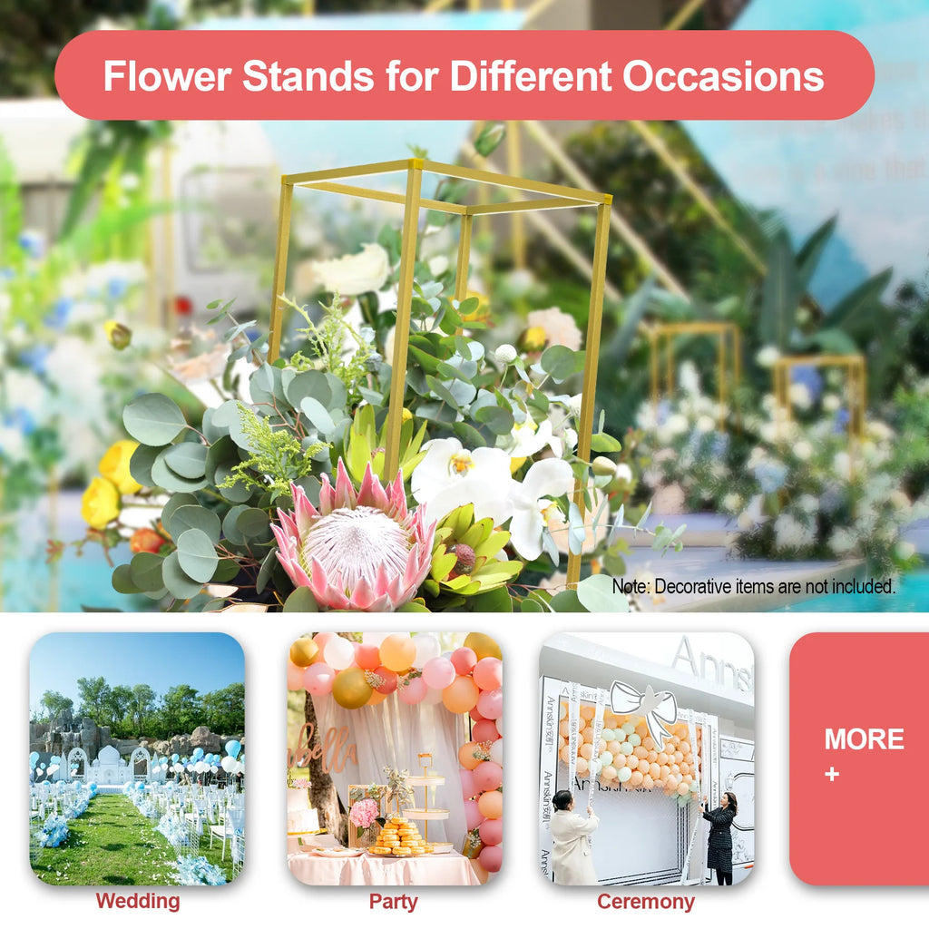 Metal Flower Stand Floor Vases Flowers Column Stand Road