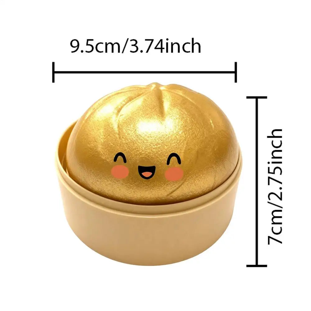 Colorful Bun Sensory Balls Giant Rainbow Dumpling-Shaped Stress-Relieving Ball Rare Pink Glittering Dumpling Soft Squeeze Toy