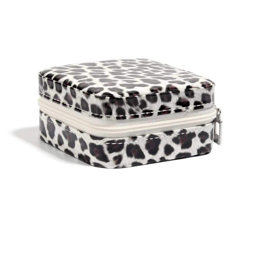 Portable Jewelry Storage Box Travel Organizer Jewelry Case Leather Storage Earrings Necklace Ring Jewelry Organizer Display