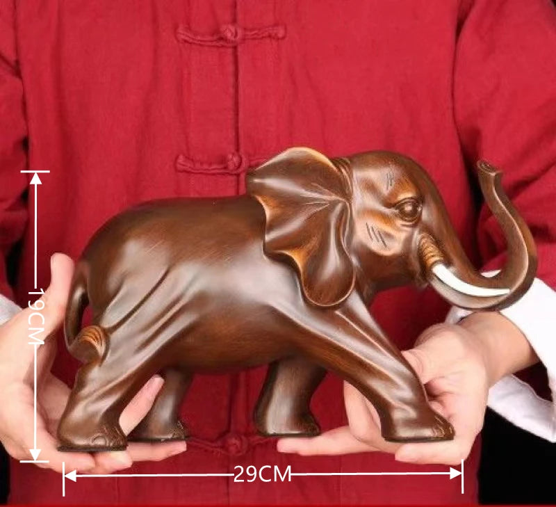 Resin Elephant Ornaments, Handmade Crafts, Home Decoration, Living Room and Office, Animal Statue, High Quality Gift, New