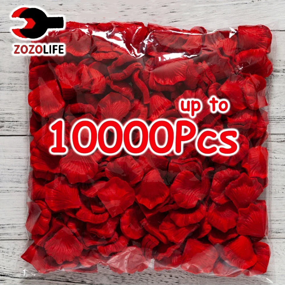 Colorful Artificial Rose Petals, Bulk