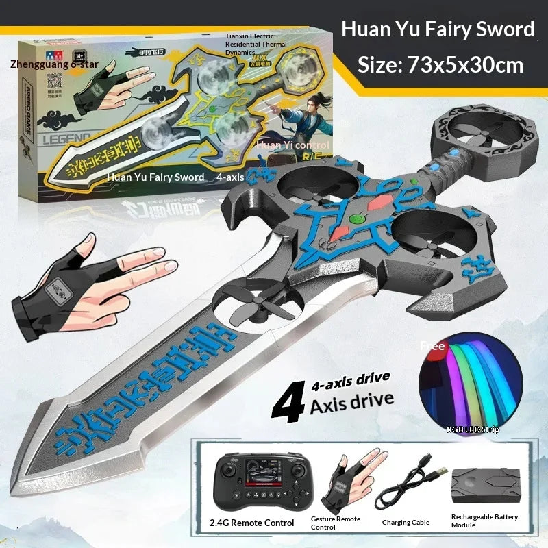 73cm 36cm Rc Flying Sword Drone With Gesture Control