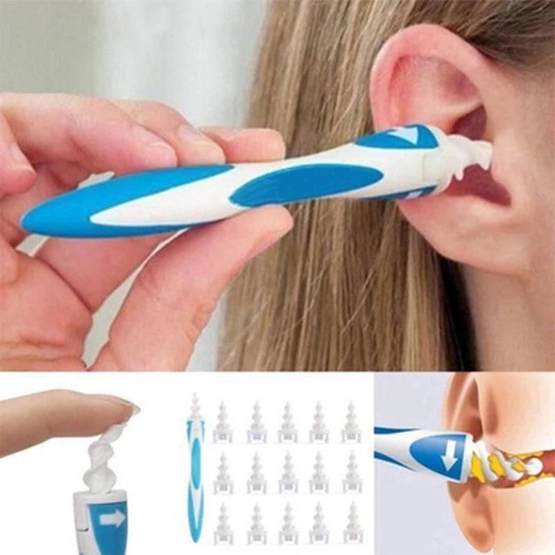 16 Pcs Ear Cleaning Tools Portable Silicone Ear Scoop Cleaning