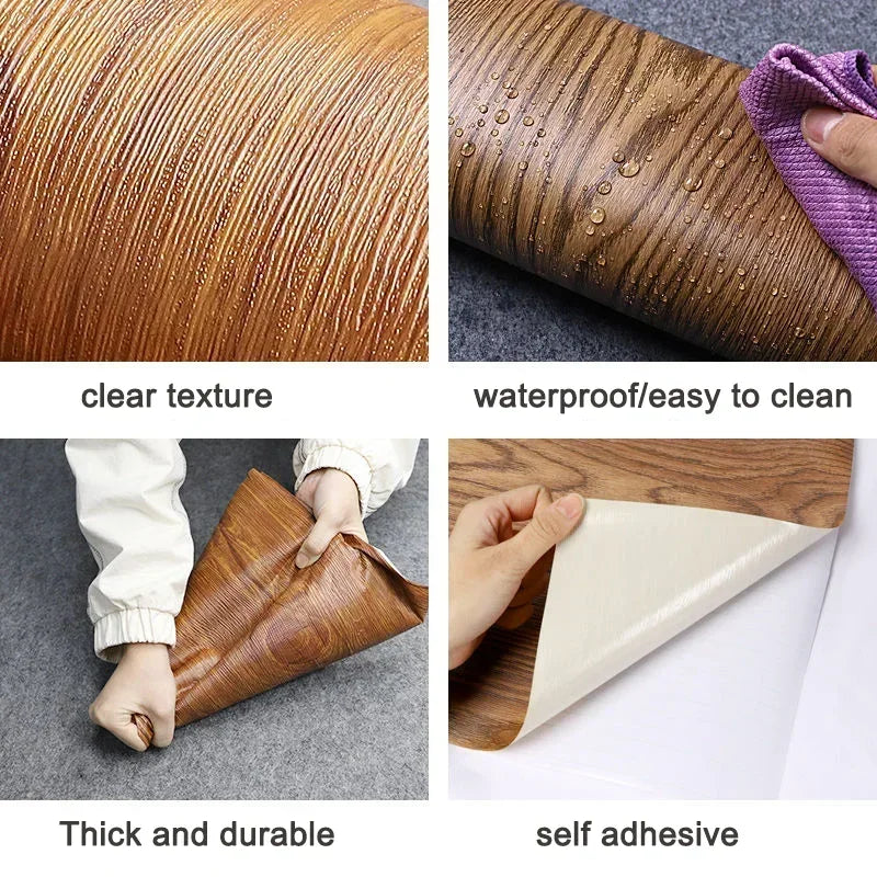 Matte PVC Waterproof DIY Self Adhesive Vinyl Wallpaper Kitchen Cabinet Desktop Contact Paper Wall Sticker Home Decor Wall in Rol