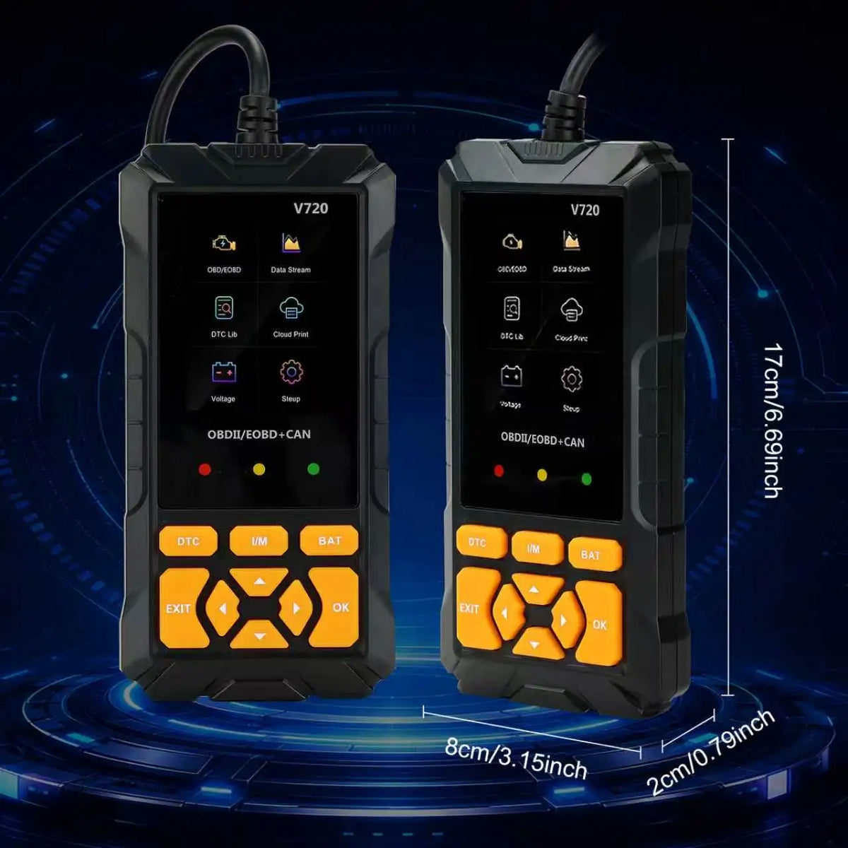 V720 Car Diagnostic Scanner Tool Automotive OBD2 Scanner